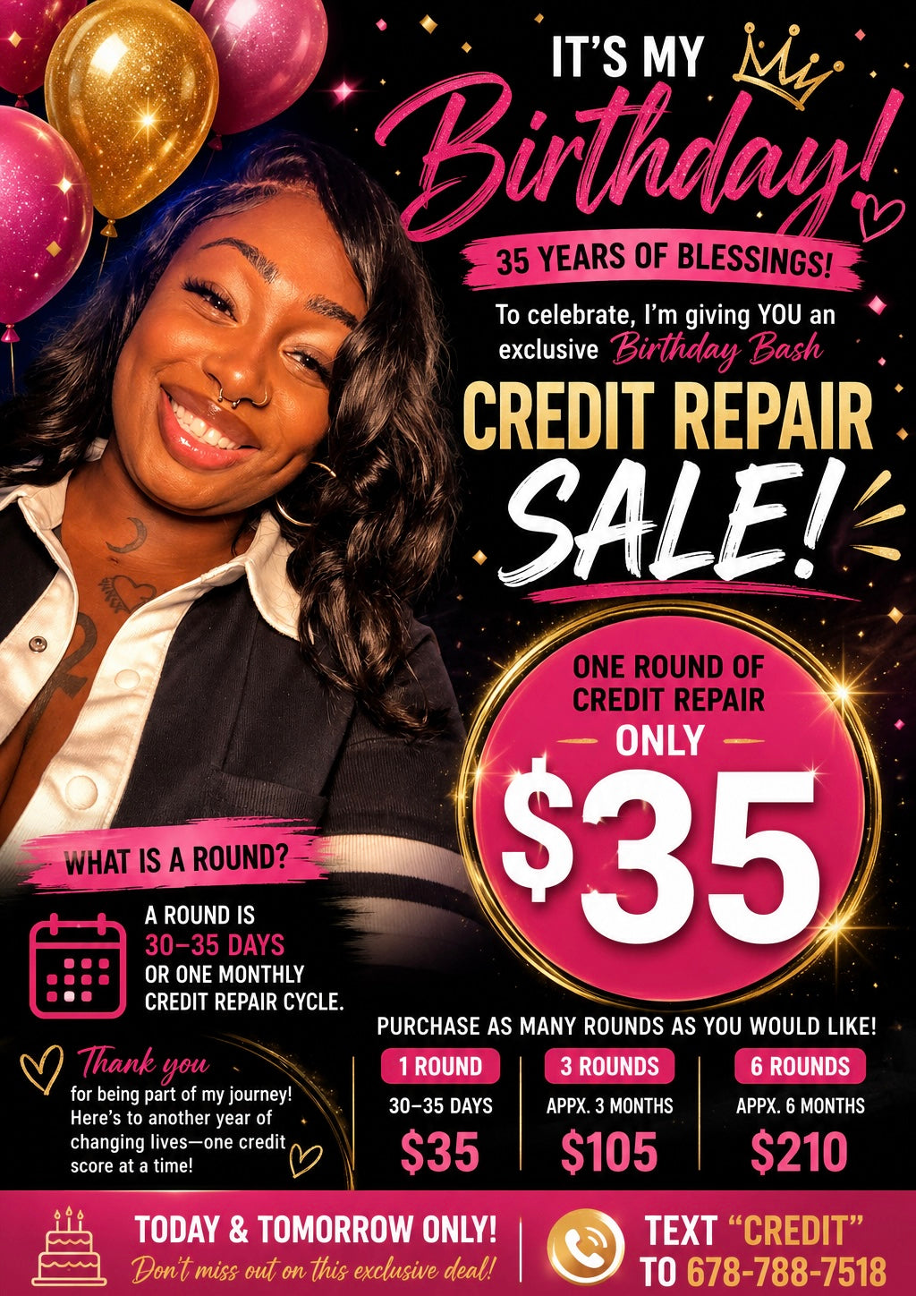 $35 Bday Special